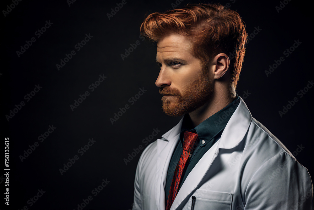 AI generated portrait of confident successful businessman professional worker AI generated portrait of confident successful businessman professional worker
