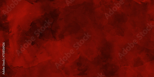 A painted old grunge with cracks and scratches, Stained blurry red grunge texture, red ink effect red watercolor background, red background for wallpaper, weeding card, and design.