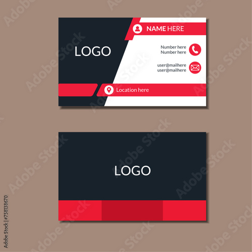 modern unique business card template design