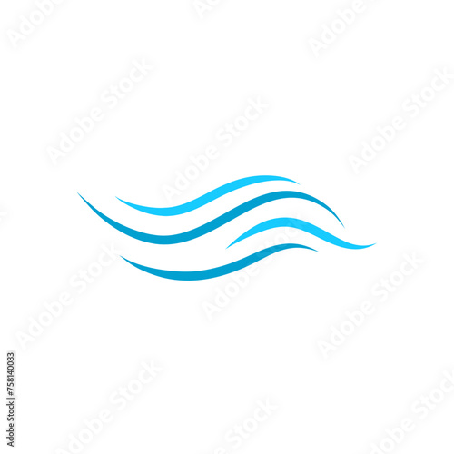 Abstract waves line
