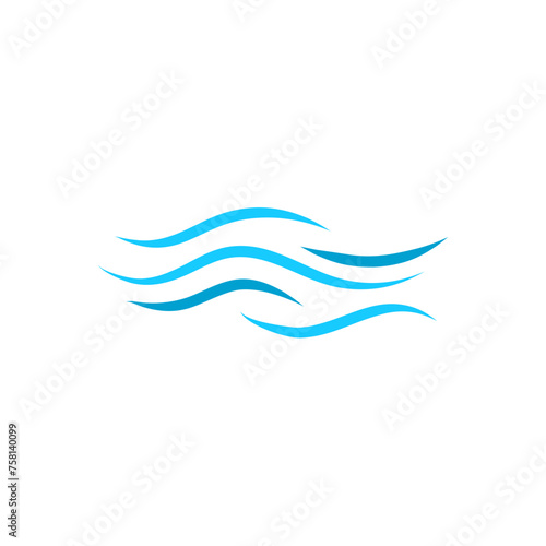 Abstract waves line