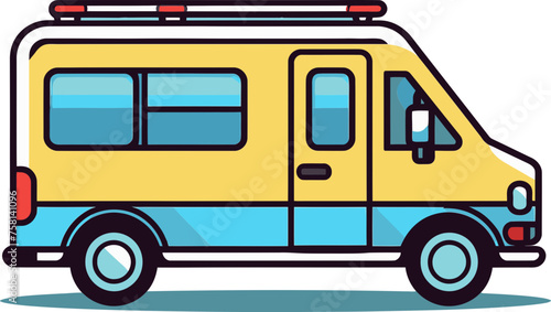 Ambulance Emergency Transport Concept Vector Illustration