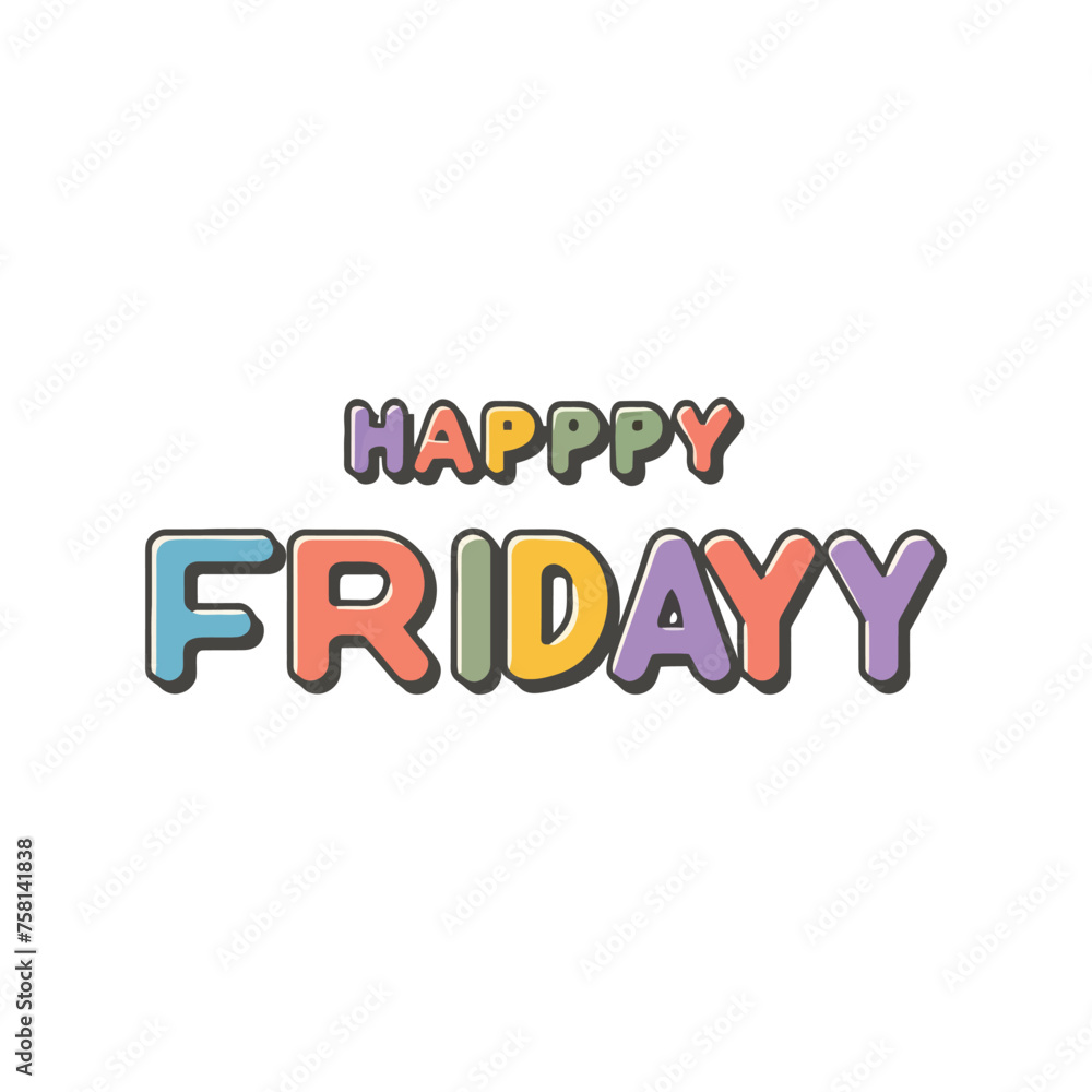 Happy Friday Illustration Happy Friday Illustration