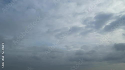 Dramatical Sky and Clouds over Hatfield City of England UK photo