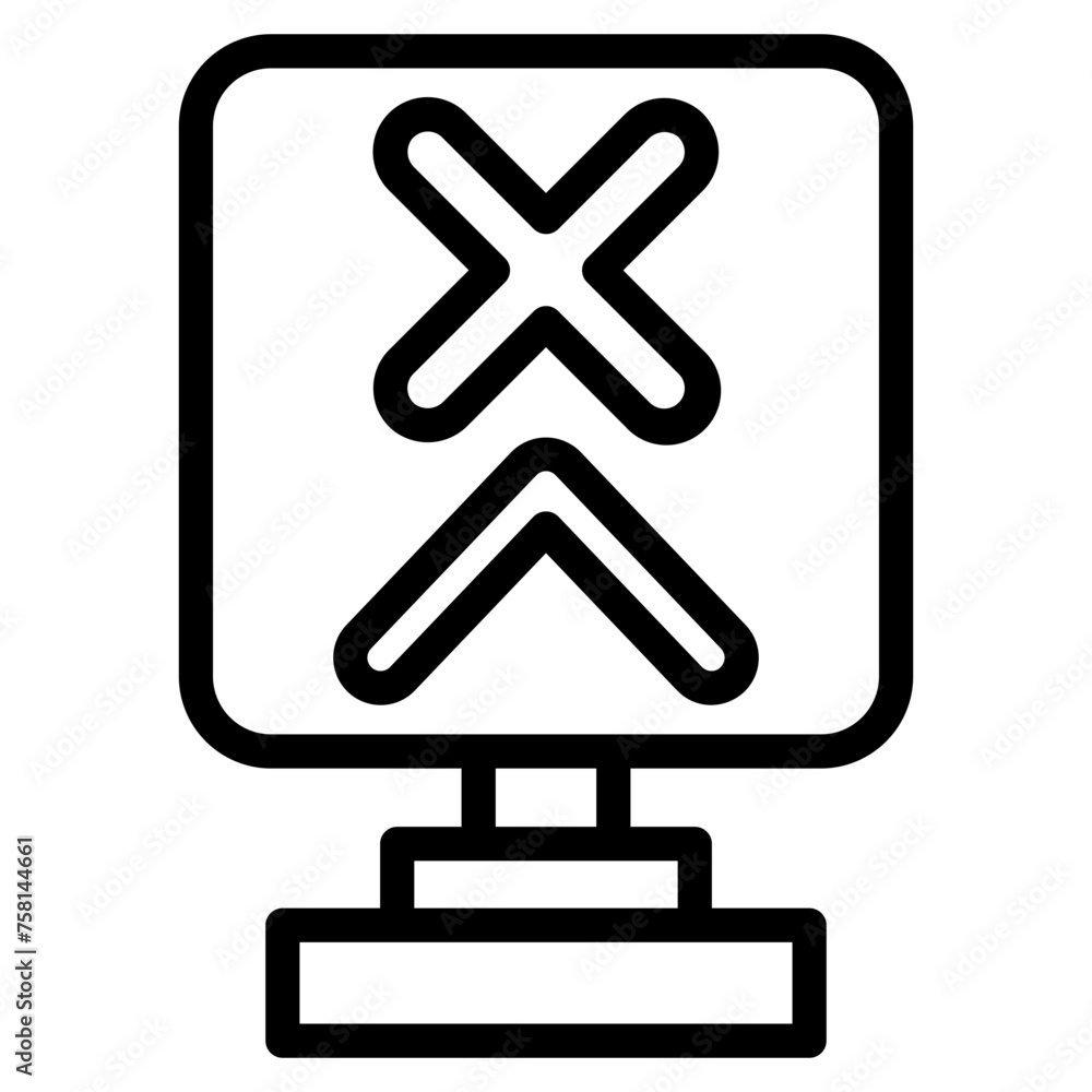 Obraz premium training line icon