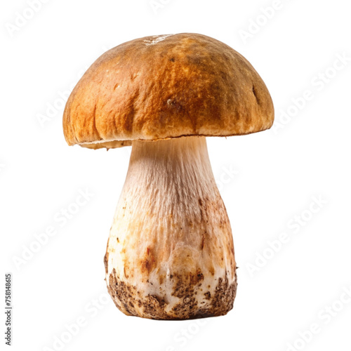 Porcini mushroom isolated on Transparent background.