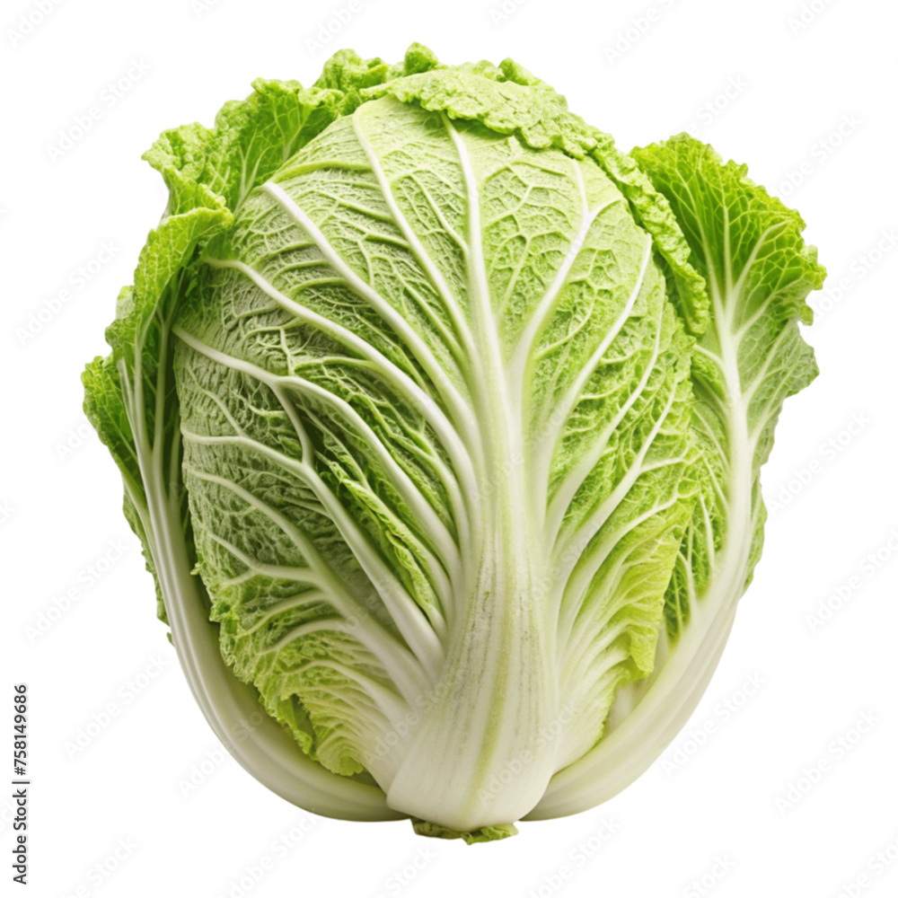 Fresh tasty Chinese cabbage isolated on Transparent background. Fresh tasty Chinese cabbage isolated on Transparent background.
