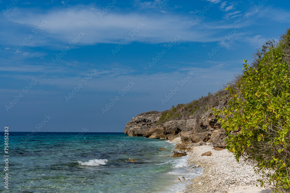 Swimming off Boka Hulu the caribbean island of Curacao Swimming off Boka Hulu the caribbean island of Curacao