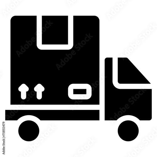 Lorry Delivering Parcel Icon