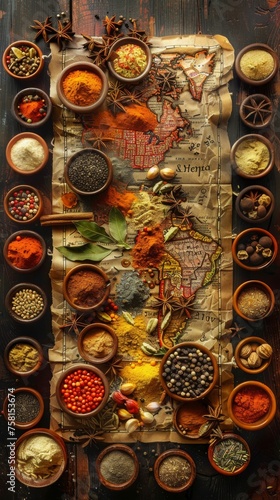 Spices Covering Map of Unknown Origin