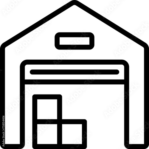 Parcels Warehouse Icon