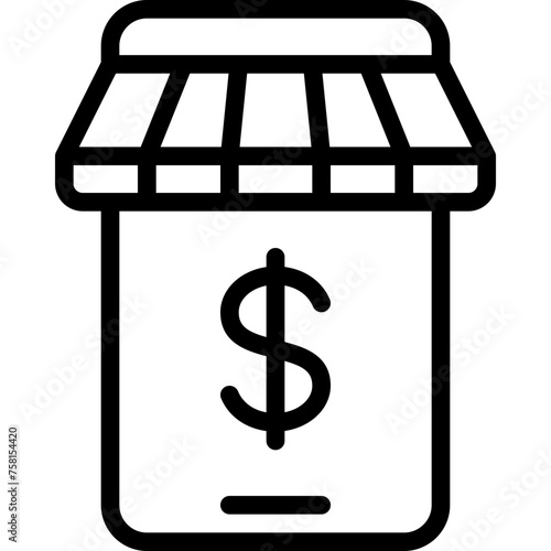 Mobile Shop Money Icon