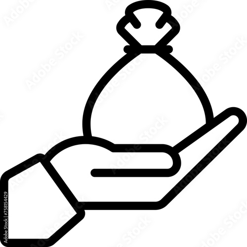 Give Money Bag Icon