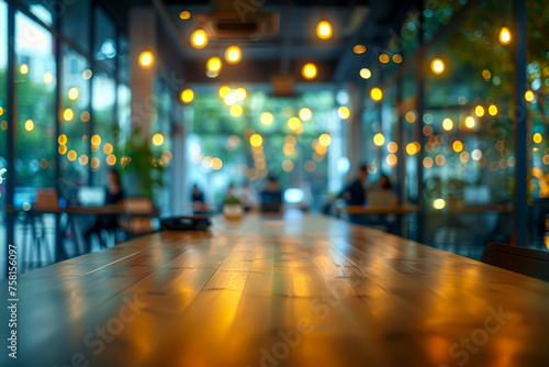 Blurred Business Casual: Office Scene with Bokeh Background