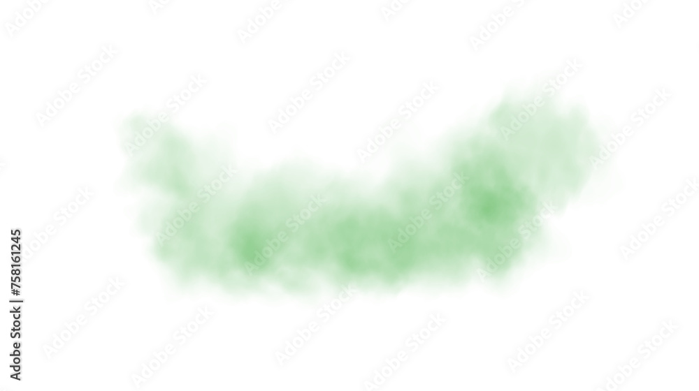 Green smog clouds on floor. Fog or smoke. Isolated transparent special effect. Morning fog over land or water surface. Magic haze. Green smog clouds on floor. Fog or smoke. Isolated transparent special effect. Morning fog over land or water surface. Magic haze.