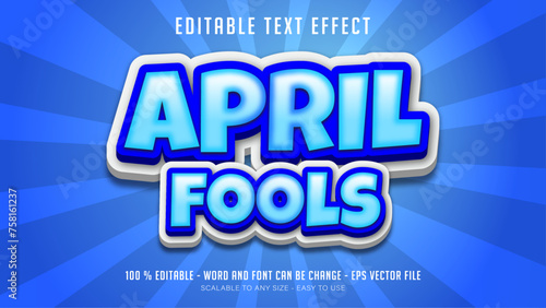 april fools editable text effect