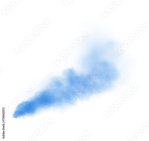 Blue smog clouds on floor. Fog or smoke. Isolated transparent special effect. Morning fog over land or water surface. Magic haze. PNG. 