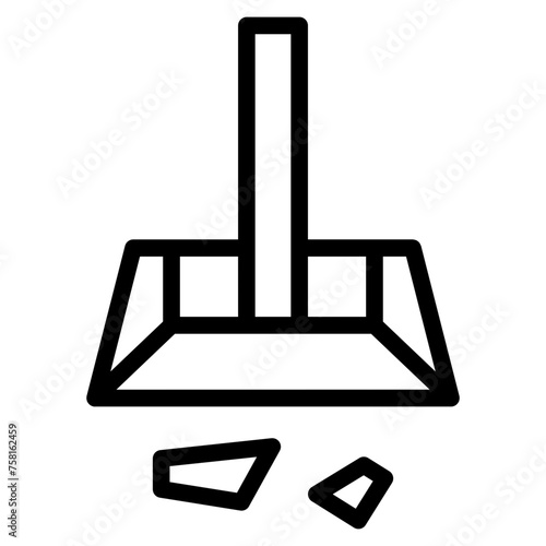 cleaning line icon