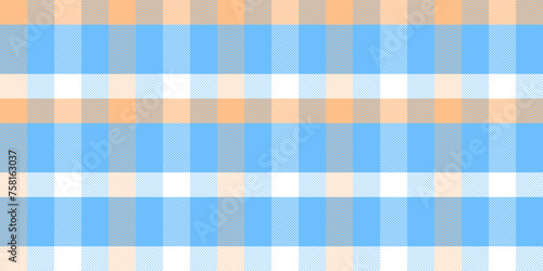 Gingham pattern background. Retro tablecloth texture. Abstract color full of Scott pattern. Pastel gingham seamless background for print on fabric. Vector art