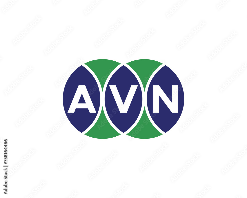 Fototapeta premium AVN logo design vector template