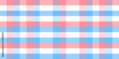 Gingham pattern background. Retro tablecloth texture. Abstract color full of Scott pattern. Pastel gingham seamless background for print on fabric. Vector art