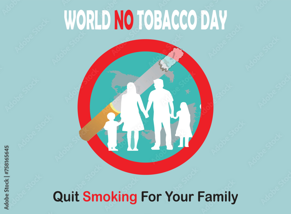 This is simple and vector World No Tobacco Day background and it is editable.