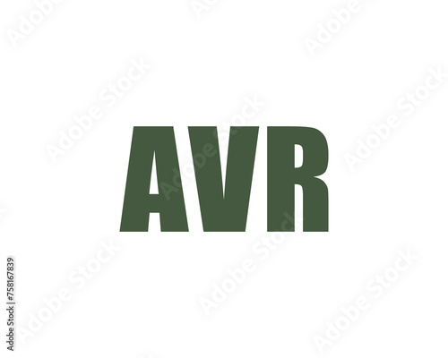 AVR Logo design vector template photo