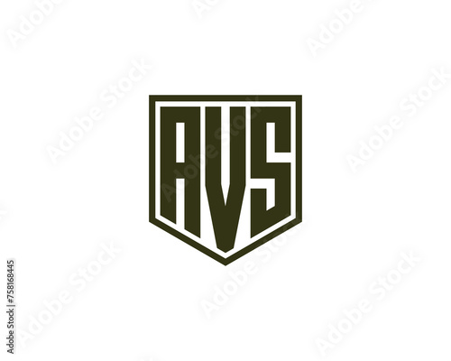 AVS logo design vector template photo