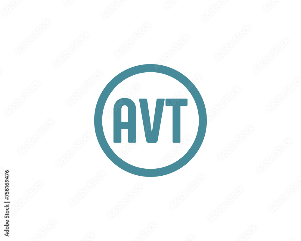 AVT logo design vector template