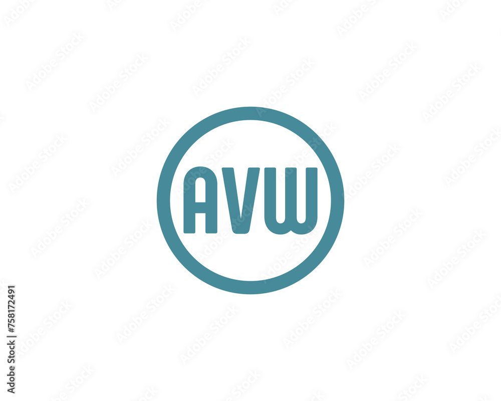 AVW logo design vector template AVW logo design vector template