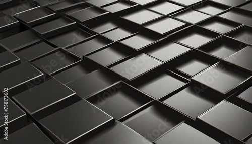 black background metal square pattern black background with square shapes