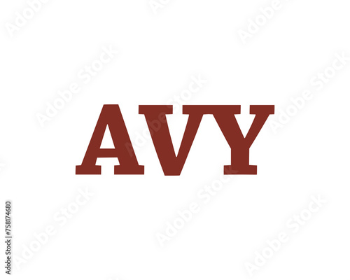 AVY logo design vector template photo