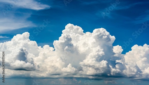 white cloud with blue sky background © joesph