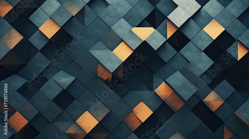 Geometric background with grid patterns