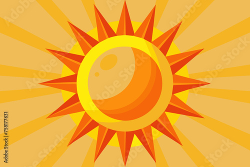 abstract sun vector illustration