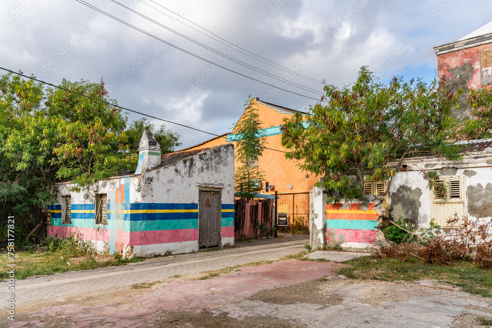 Walking around Petermaai, Caribbean island of Curacao Walking around Petermaai, Caribbean island of Curacao