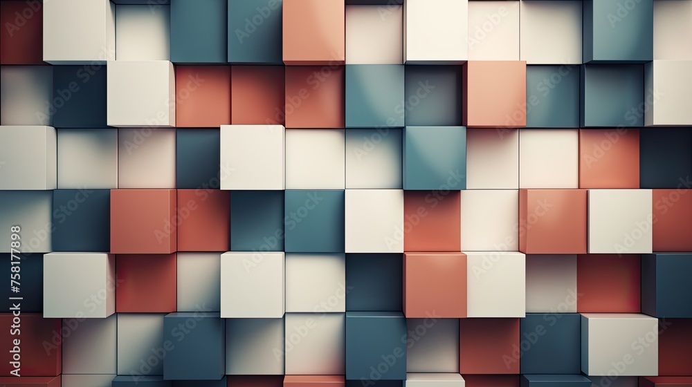 Geometric background with square shaped elements Geometric background with square shaped elements