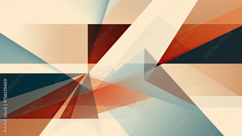 Fototapeta premium Geometric background in graphic design style with clear lines and geometric elements