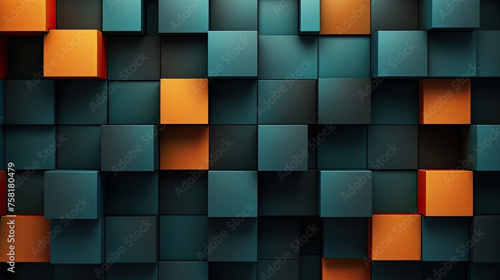 Geometric background with square shaped elements Geometric background with square shaped elements