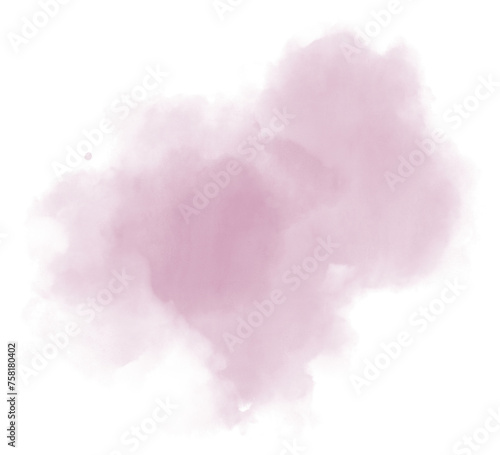 Watercolor brush stroke illustration. Textured stain backdrop element. Splatter splash ink