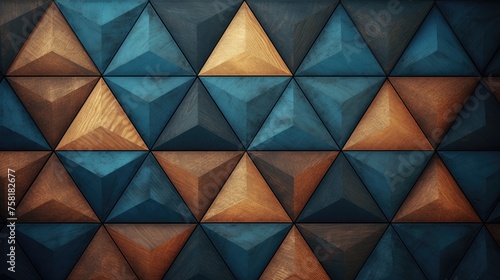Geometric background with triangle shaped elements
