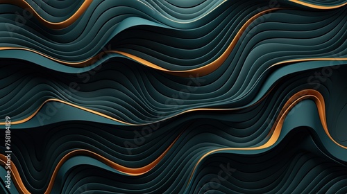 Geometric background with wavy patterns
