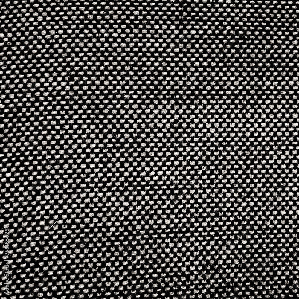 Black and White Textured Fabric Close-Up Black and White Textured Fabric Close-Up