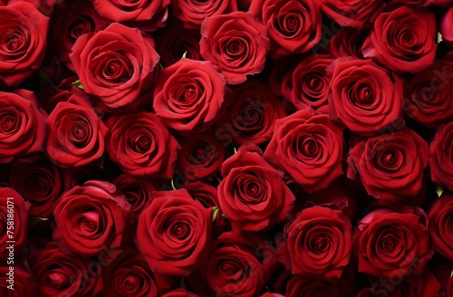 a huge pile of roses