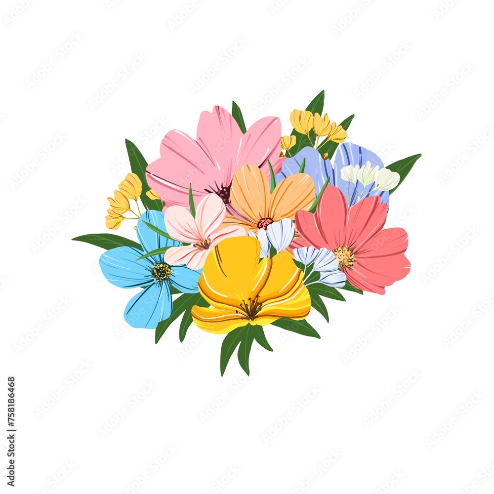 Bouquet of flowers. Flower clip art. Bouquet of flowers. Flower clip art.