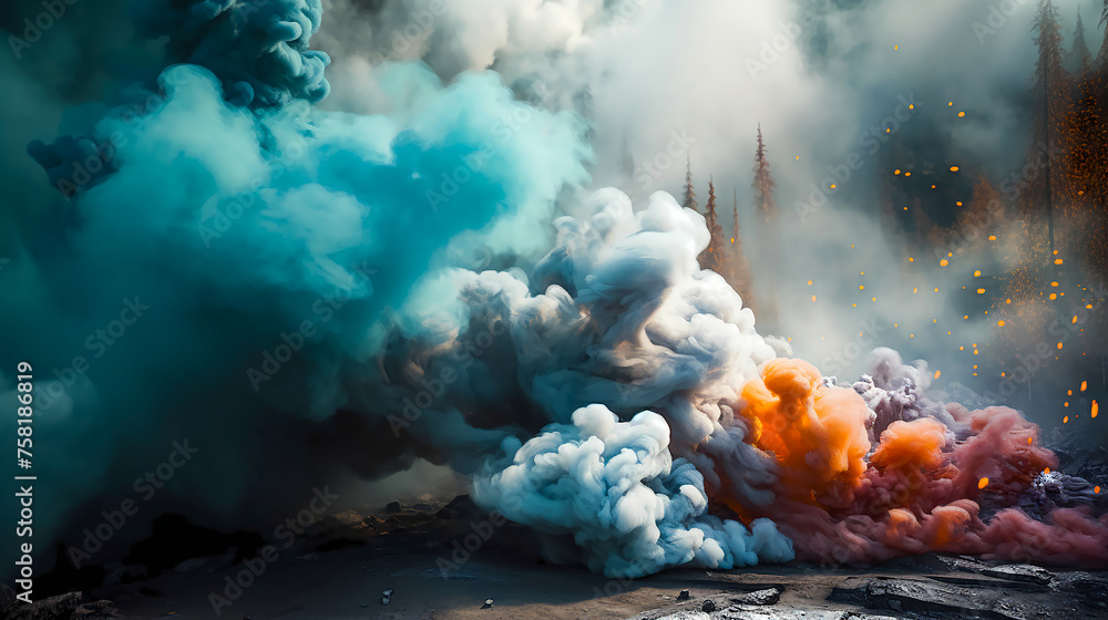 An abstract Smoke landscape.