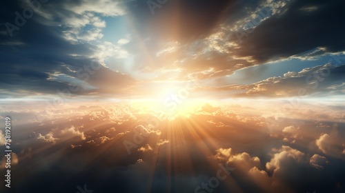 Godly Light in Heaven Symbolizing Divine Presence   © Devian Art