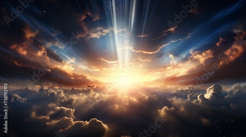 Godly Light in Heaven Symbolizing Divine Presence