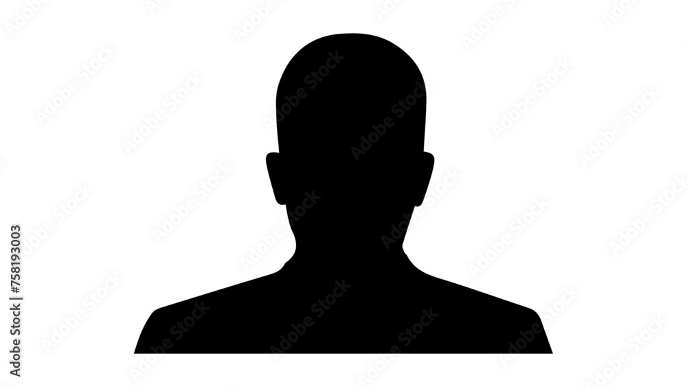 silhouette of a person, incognito icon in vector, simple incognito symbol, black human shape in vector silhouette of a person, incognito icon in vector, simple incognito symbol, black human shape in vector