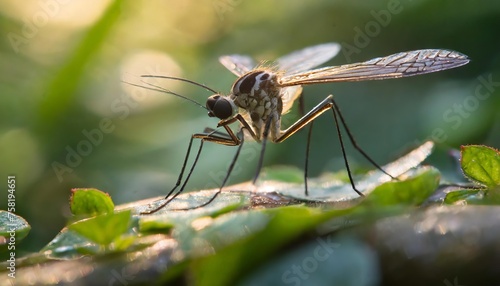 Generated image of mosquito close up © Alena Shelkovnikova